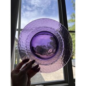 7 Studio Bormioli Rocco‎ Palatina Hammered Purple Amethyst 8.5" Soup/Salad Bowls
